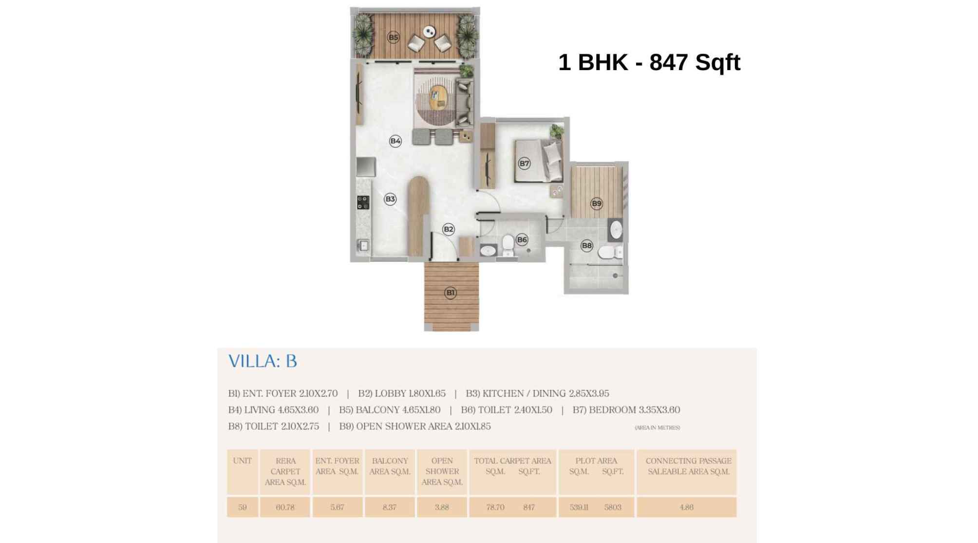 Paranjape-Shrivega-Floor-Plan-1-BHK-847-Sqft-Rowhouse