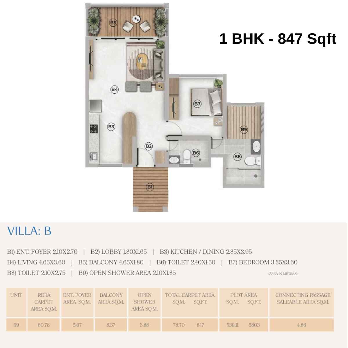 Paranjape-Shrivega-Floor-Plan-1-BHK-847-Sqft-Rowhouse